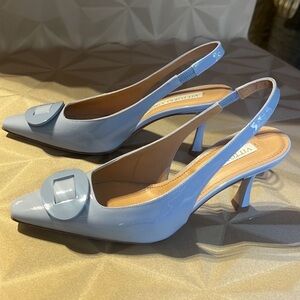 NWT made in Italy Vittorio Virgili baby Blue Slingback Heels